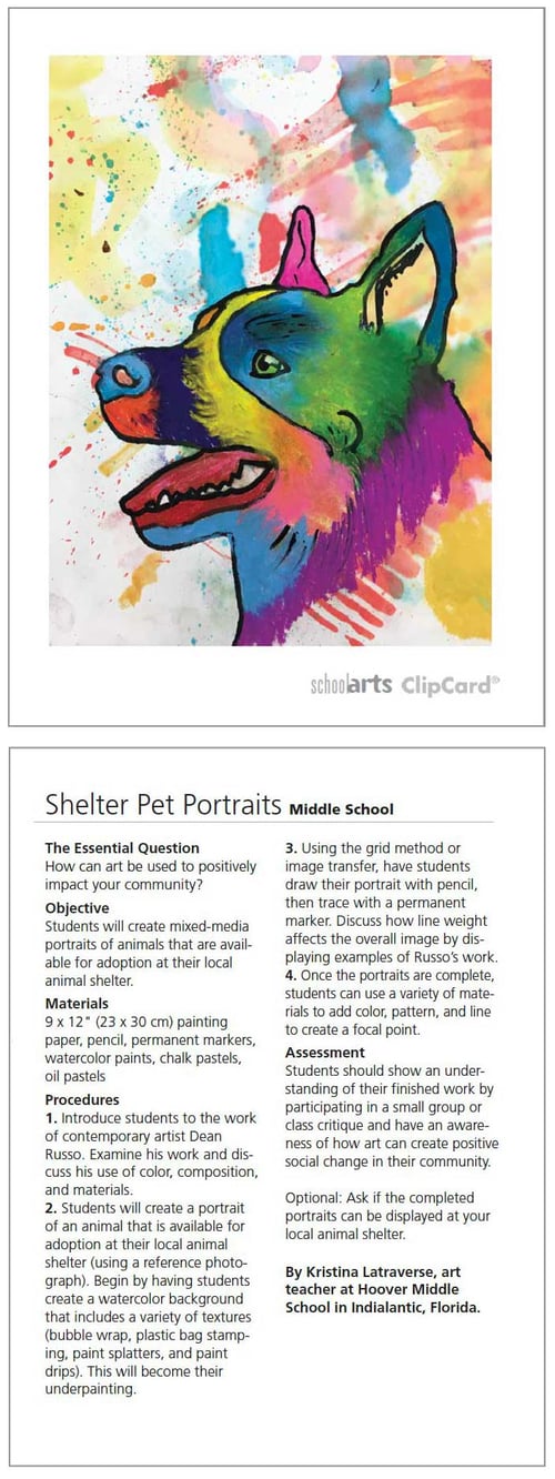 SchoolArts Magazine ClipCards SchoolArts Magazine ClipCards